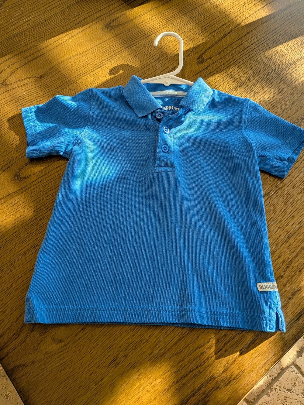 RuggedButts Boys' Bright Blue Polo Shirt, Sz. 4T